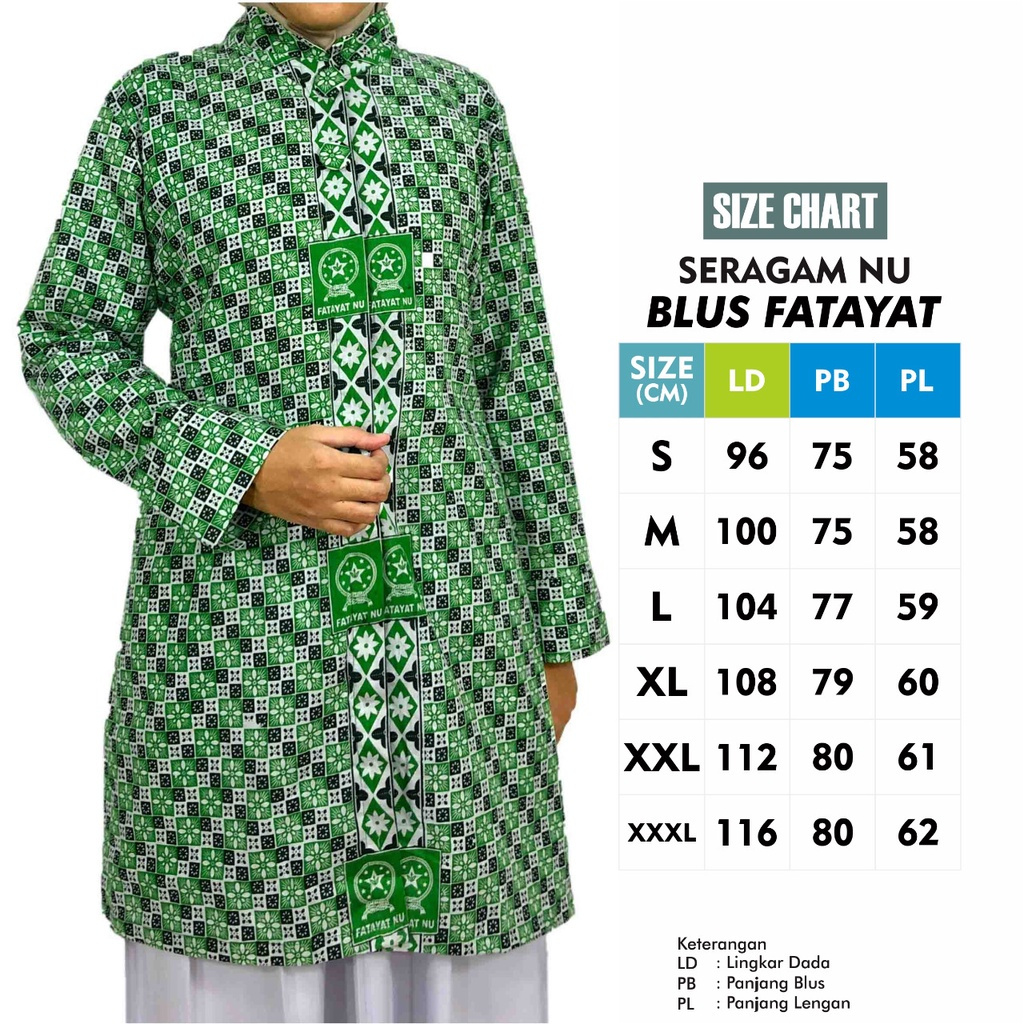 Blus Fatayat Batik Fatayat NU Blus wanita Fatayat