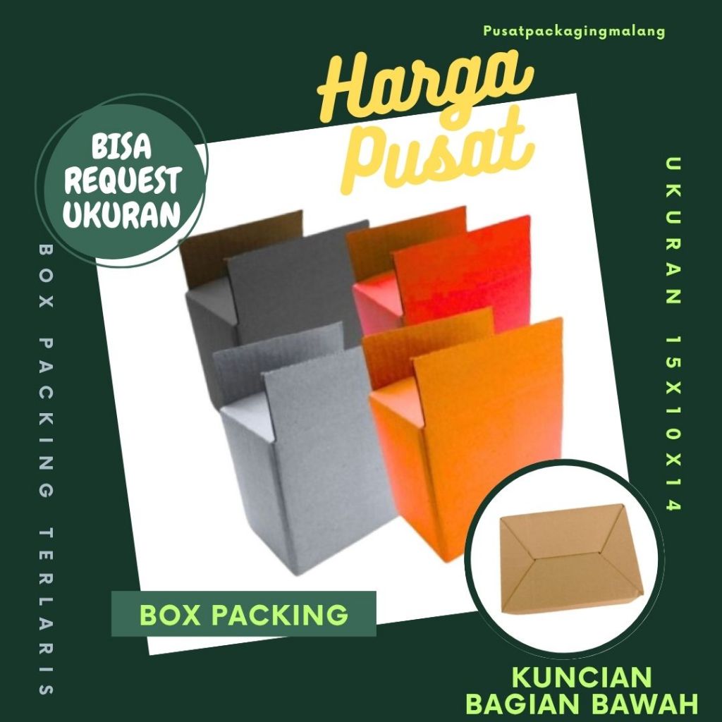 

Box 15x10x14 A0 / Kardus 15x10x14 A0 Packing Dus 15x10x14 A0 Kotak Botol Kemasan Pusat Packaging