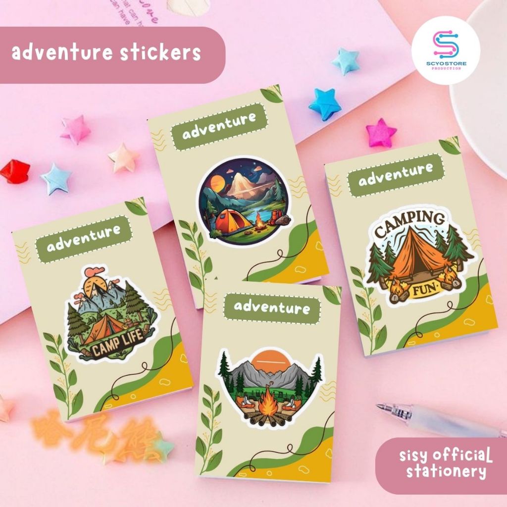 

Stiker Karakter ADVENTURE Tahan Air Untuk Laptop Dan Buku Sticker Character Isi 5pcs