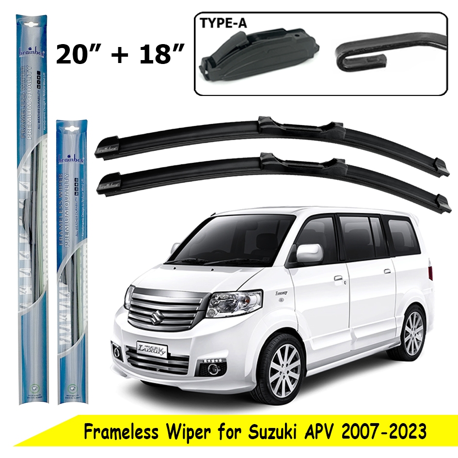 Brainbox Frameless Wiper Suzuki APV Wiper Blade Kaca Mobil Windshield