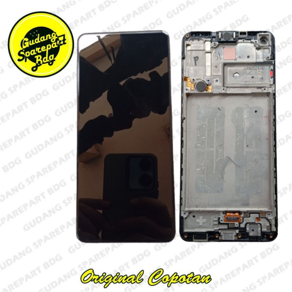 LCD Frame LCD Samsung A21S Fullset sesuai foto Original Copotan