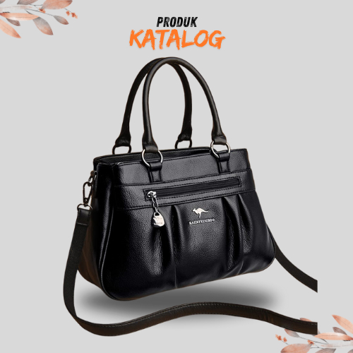 Tas Selempang Kerut Wanita | Tas Kulit Wanita | Tas Besar