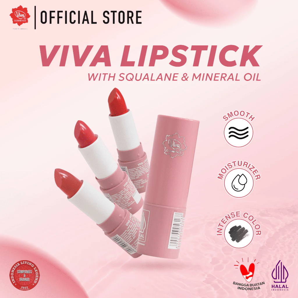 VIVA Lipstik / Kosmetik Bibir / VIVA BPOM ORIGINAL