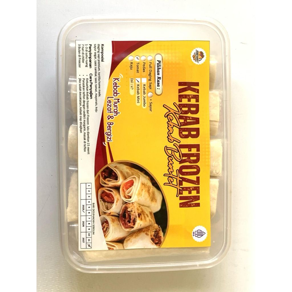 

KEBAB FROZEN MINI MURAH HOMEMADE 1 BOX ISI 10