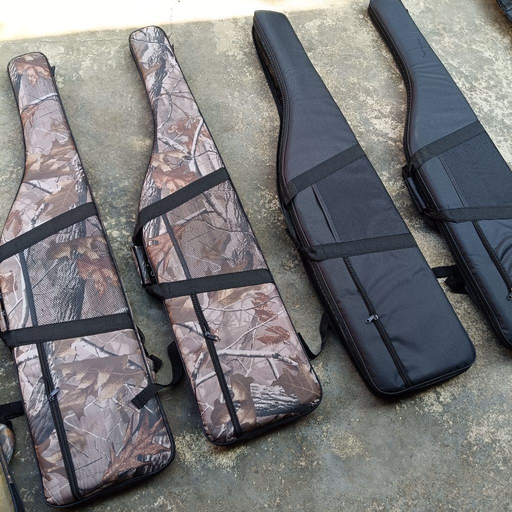 Tas camo hitam jaring saku 1 varian