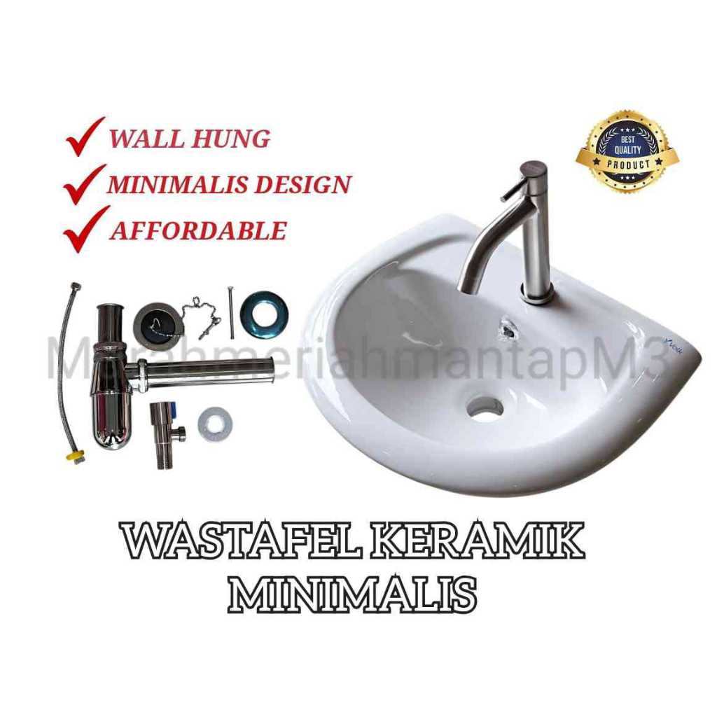 WASTAFEL KERAMIK GANTUNG / WASTAFEL CUCI TANGAN