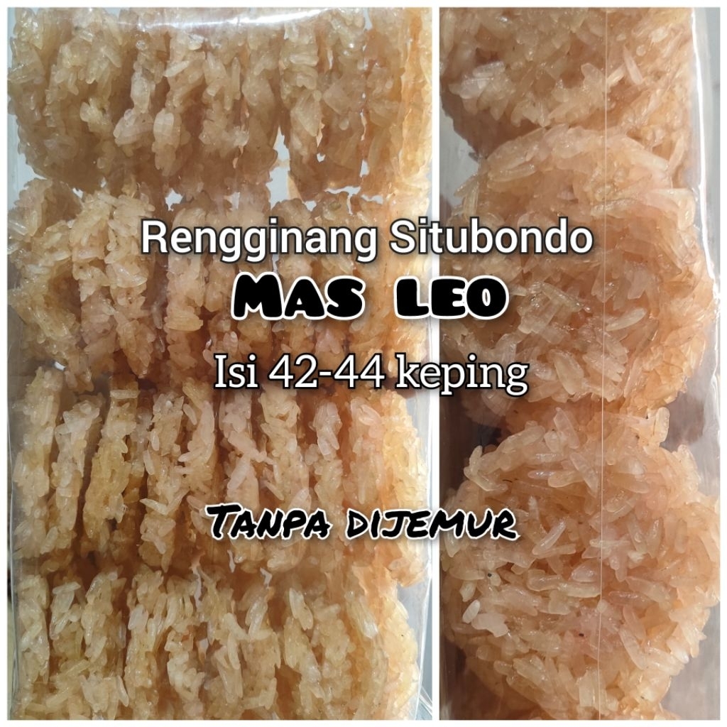 

RENGGINANG SITUBONDO MAS LEO ISI 42-44 KEPING TANPA DIJEMUR / RENGGINANG SITUBONDO / RENGGINANG MENTAH / RENGGINANG MENTAH KHAS SITUBONDO /RENGGINANG TANPA DIJEMUR