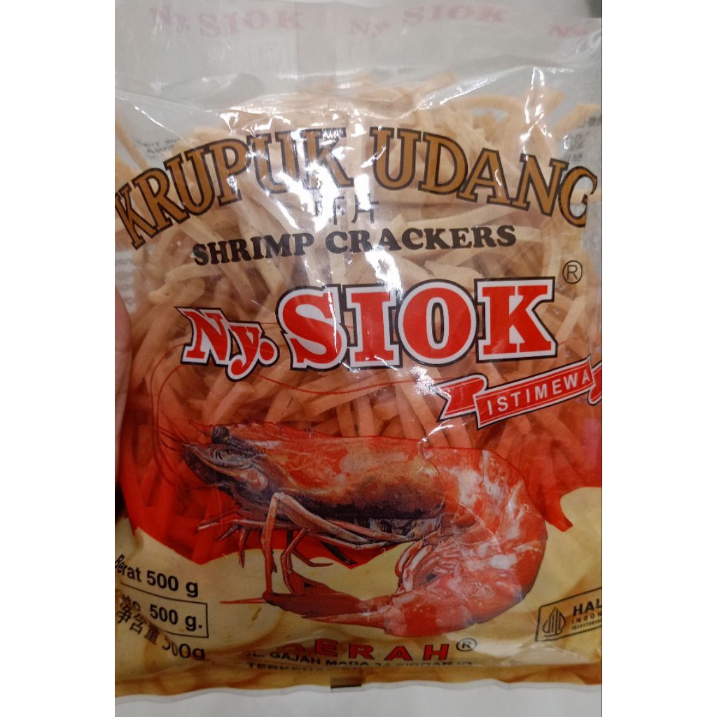 

Kerupuk Udang Krupuk Ny.Siok Stik Lidi 500g