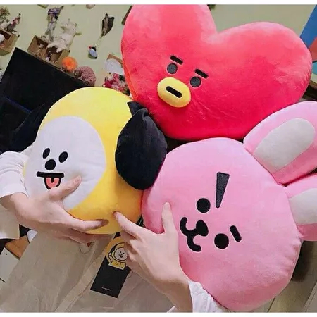 Bantal Karakter BT21 Lengkap – Boneka Bantal Lucu & Lembut Ukuran Mini