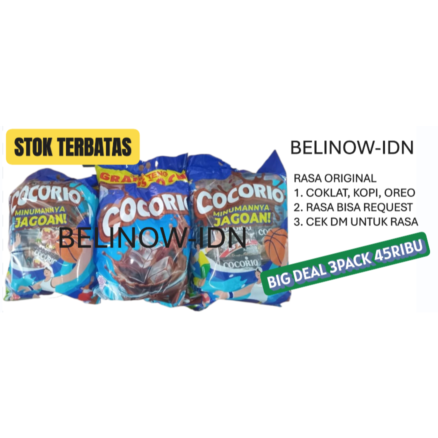 

Paket Marimas & Cocorio 6 Renteng – Bonus 60 Cup | Promo 9.9 SALE