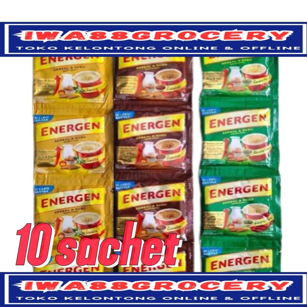 

energen minuman sereal 10 sachet all variant
