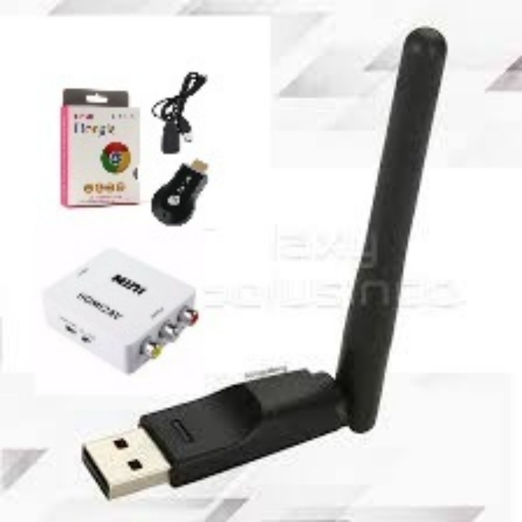 Paket Komplit dongle anycast hdmi converter dongle wifi (bekas)