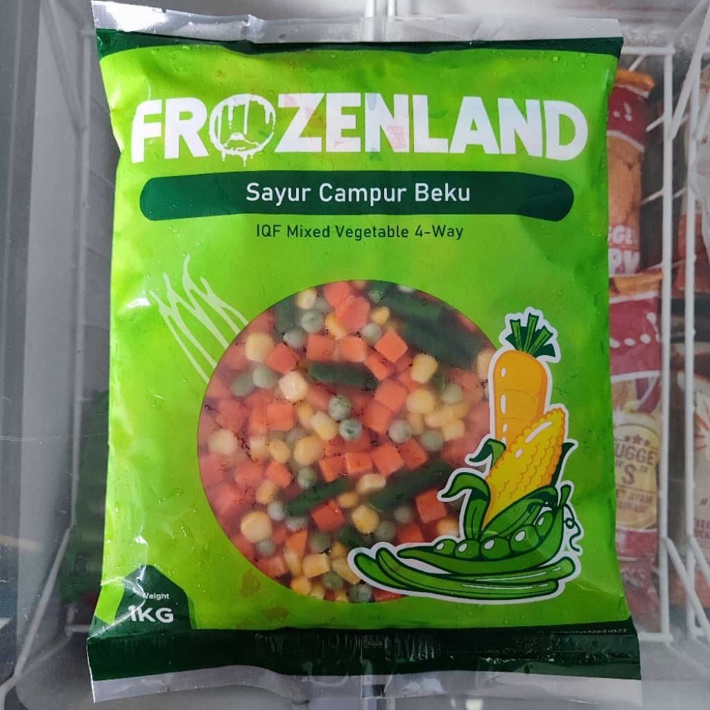 

Frozenland Mixed Vegetable 4-Way Sayur Campuran Beku 1 Kg