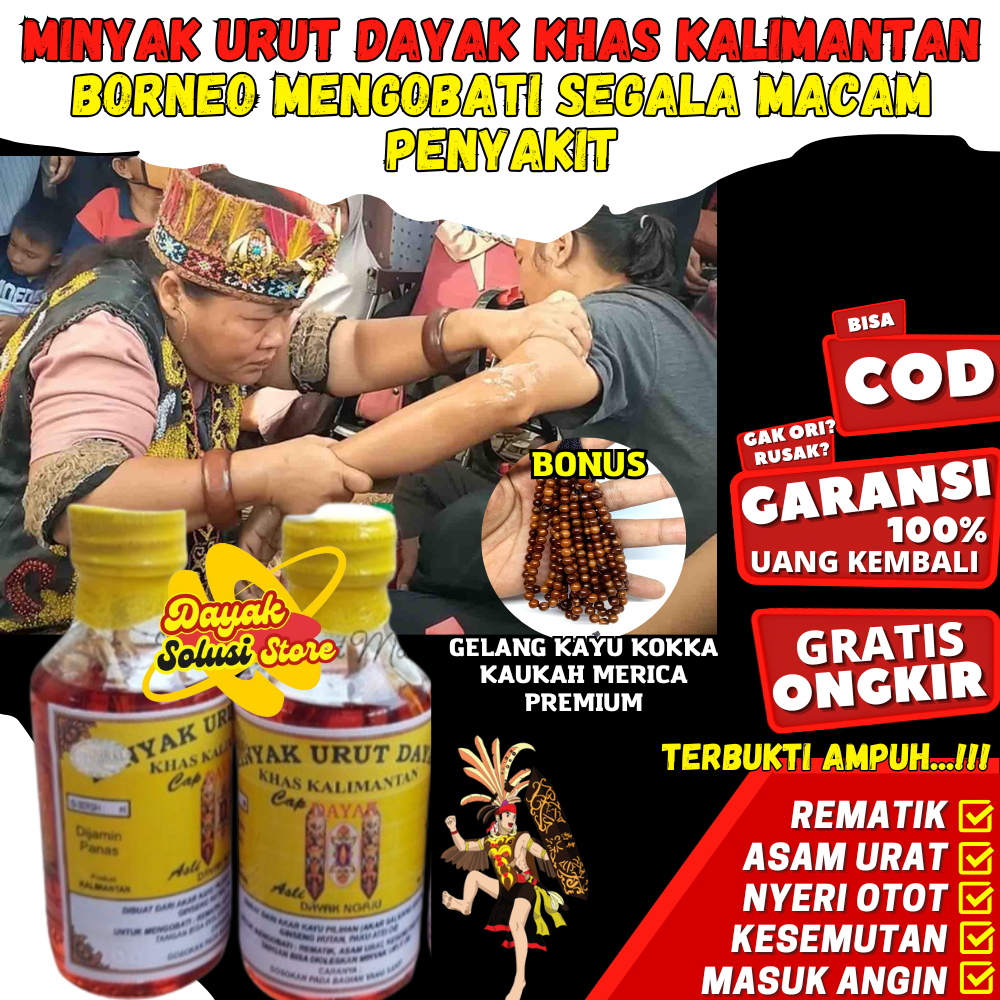TOKO-ciluka - Minyak Dayak Ibu Ida Original Perisai Borneo Minyak Herbal Tradisional Suku Dayak