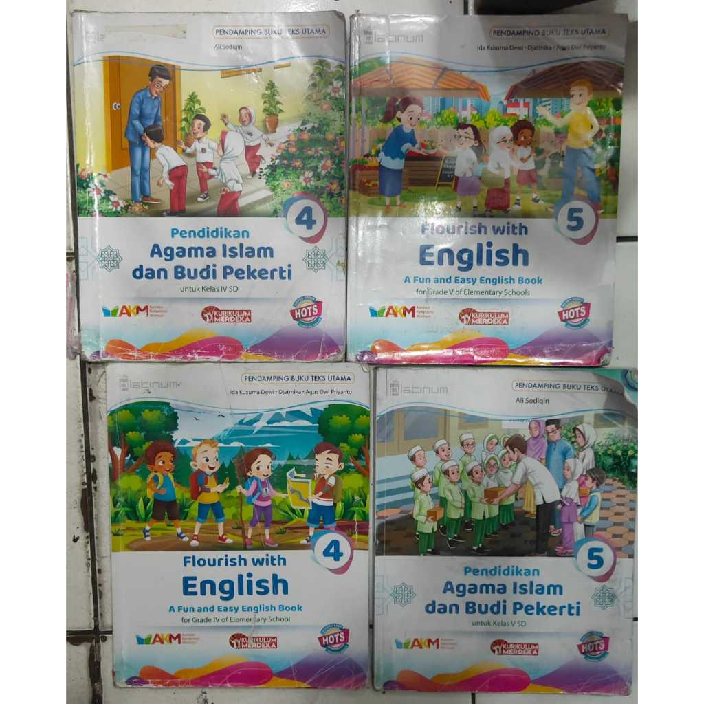 BUKU KURIKULUM MERDEKA ENGLISH DAN PENDIDIKAN AGAMA ISLAM KELAS 4 DAN 5 PLATINUM