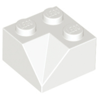 Lego 3046 part Slope 45 2 x 2 Double Concave white