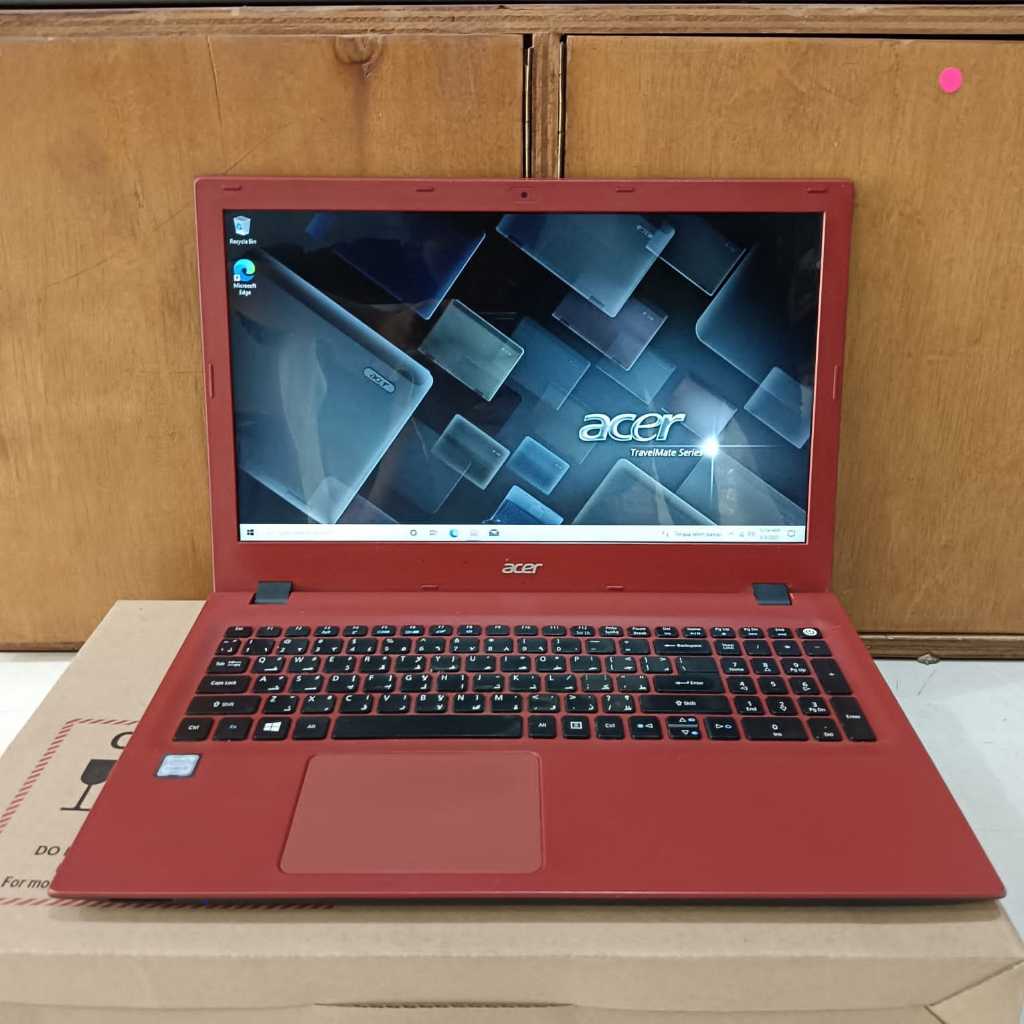 LAPTOP SECOND,Laptop Acer E5-574, Core i5-6200U, Ram 16/512Gb, Lengkap, Black Red
