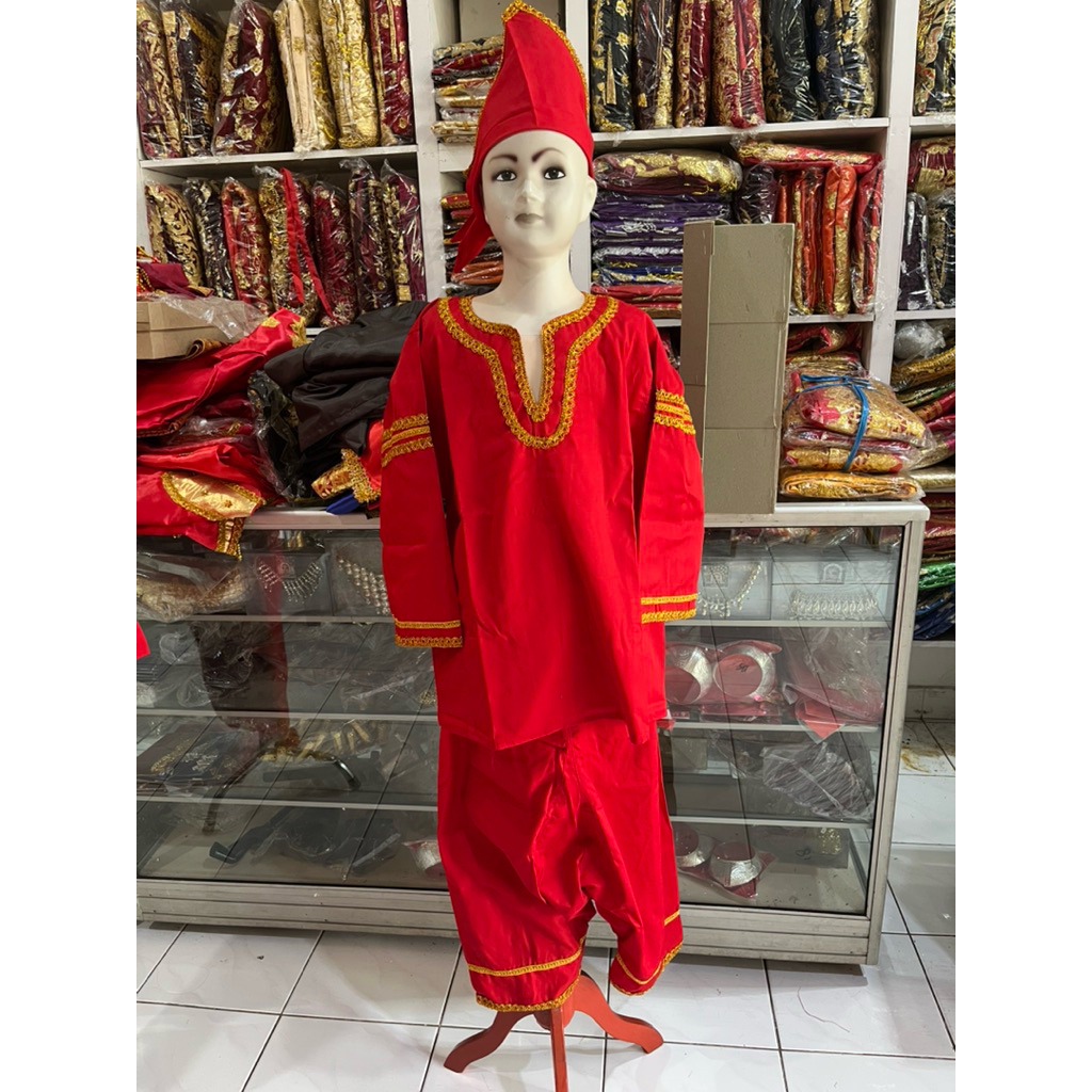Baju randai anak minang/baju silat SD/baju silek anak padang/baju celana galembong