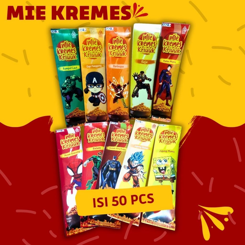 

MIE KREMES ISI 50 PCS