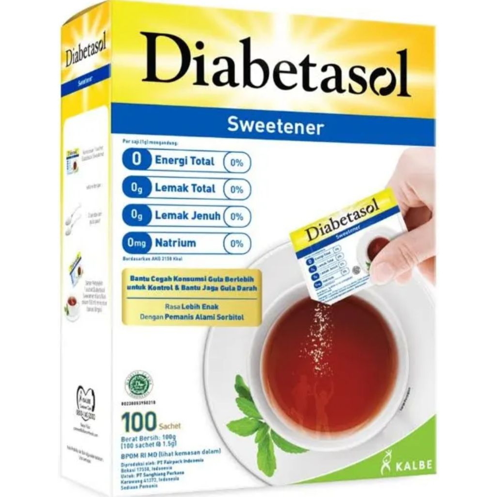 

Diabetasol Sweetener 100 sachet Original