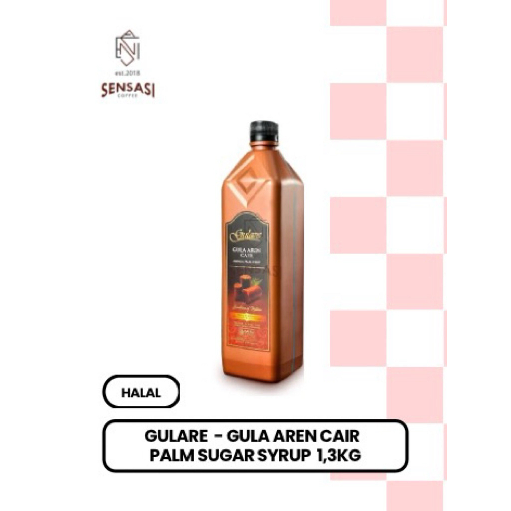 

Gulare Gula Aren Cair Palm Sugar Syrup 1,3Kg