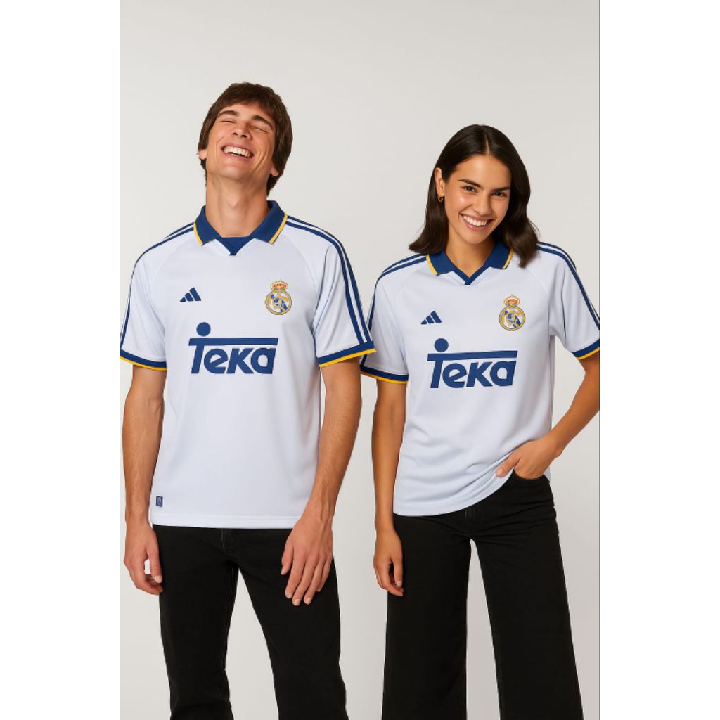Nefertari Jersey Real Madrid Retro 2002/2003 Home Teka – Baju Bola Pria & Wanita Premium Quality