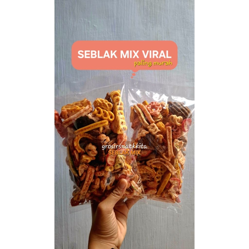 

Kerupuk seblak mix super pedas 2pcs/paling laris/camilan enak murah