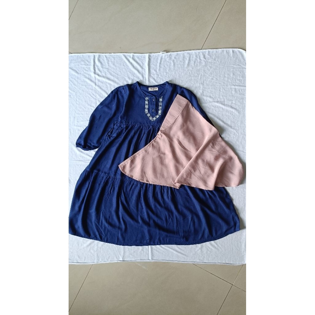 Gamis Anak perempuan Hazel  - Navy Blue