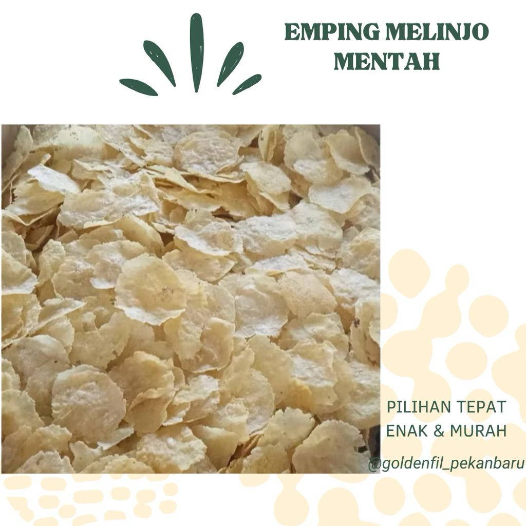 

emping melinjo mentah 500g