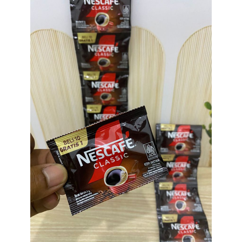 

PROMO!!!Nescafe Classic Sachet 2 gr Isi 11 Sachet