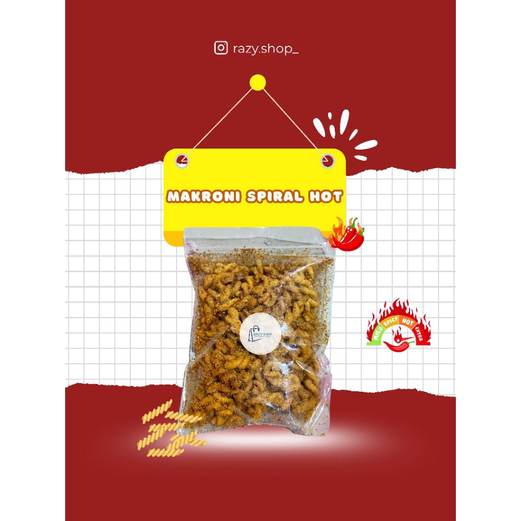 

[READY STOCK] makaroni spiral pedas dan original