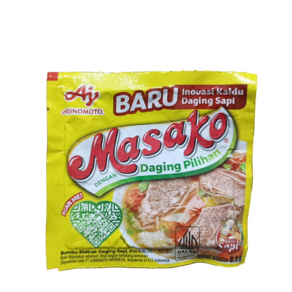 

Micin Vetsin Masako Daging Sapi Ajinomoto 8,5gr Sachet