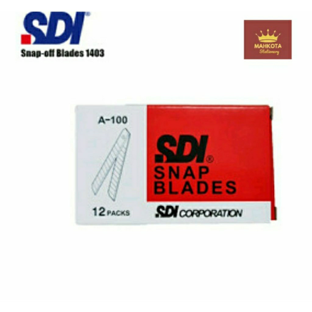 

Refil isi Cutter Blades SDI A-100/Isi Cutter 1 Tube 1 Pack 12 Tube