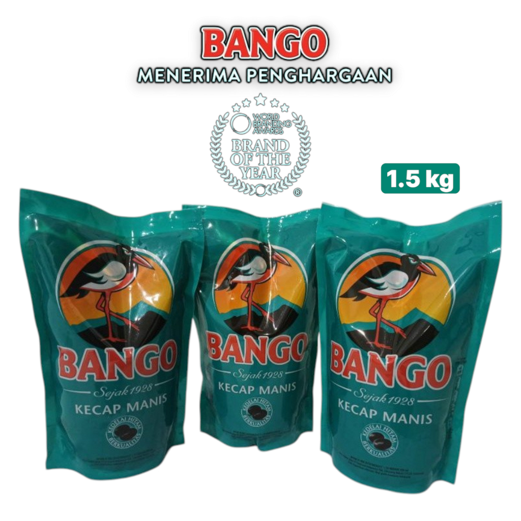 

Kecap Bango 1,5kg / pcs - Kecap Manis isi kemasan 1,5kg refil