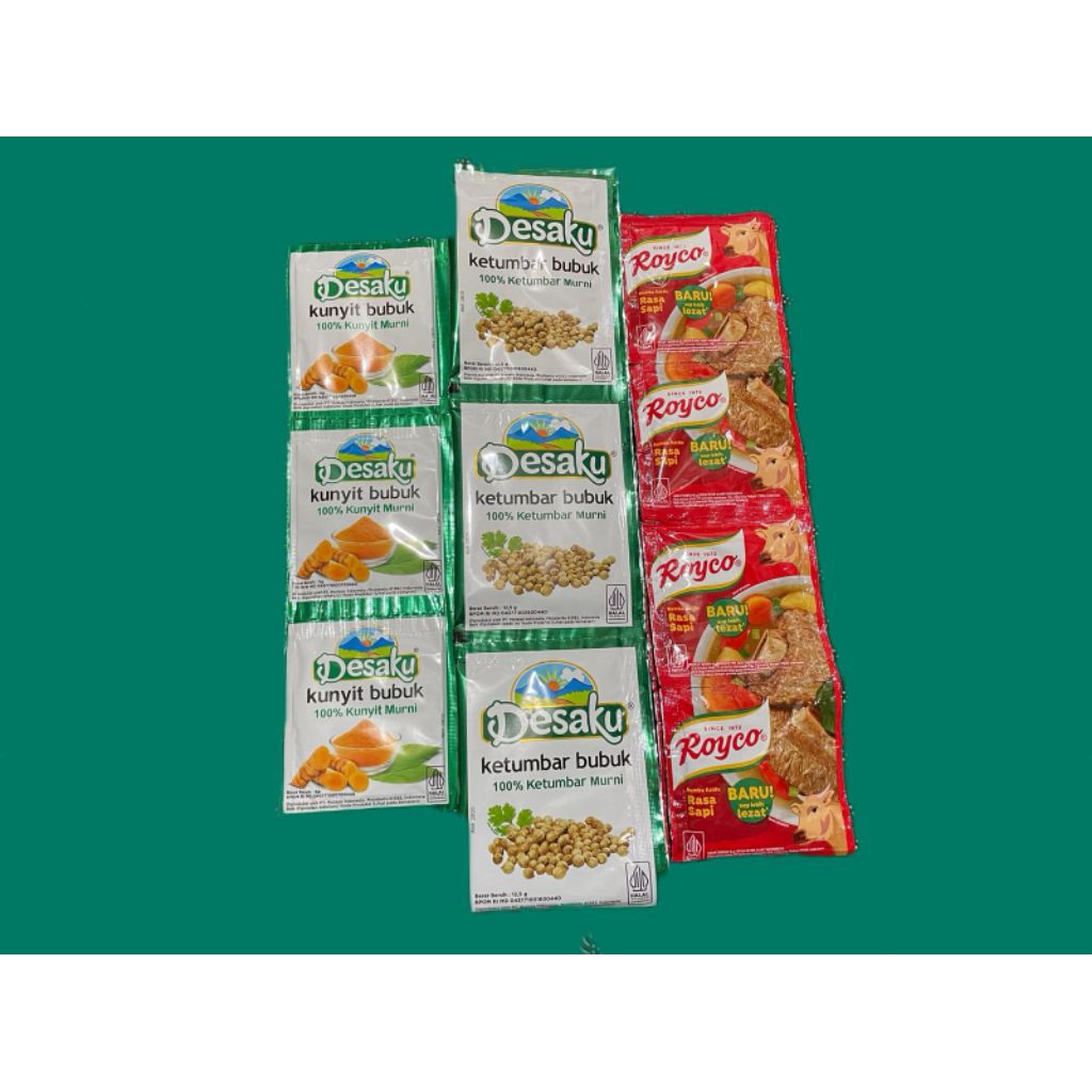 

Paket 1 Bubuk (Kunir, Ketumbar, Royco)