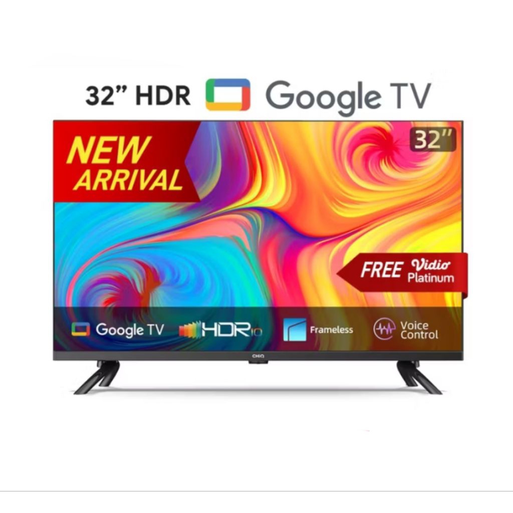 CHIQ CHANGHONG GOOGLE TV L32G7P PRO FRAMELES VOICE CONTROL
