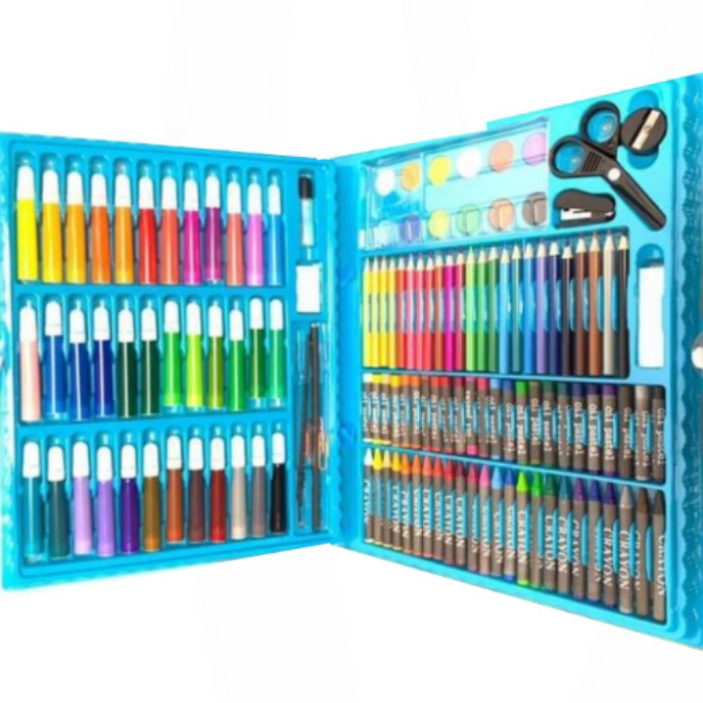 

150 in 1 Crayon Full Alat Melukis Anak Mewarnai Menggambar Paper Pencil Kartu Stationery