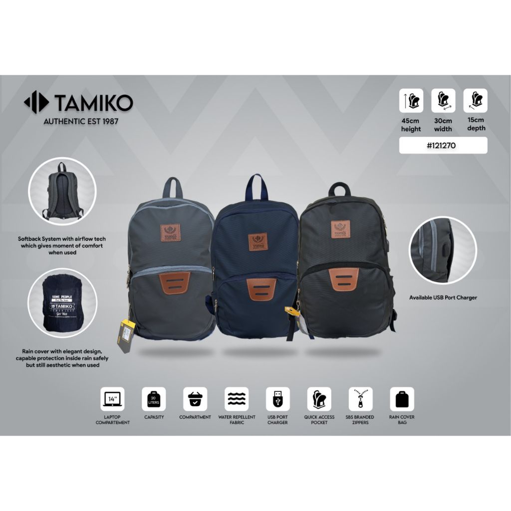 Tas Ransel Tamiko Water Proff