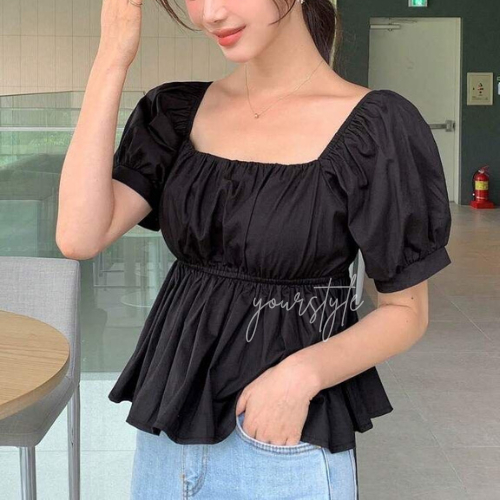 Noe Blouse | Atasan Wanita Big Size | Blouse Korea Style | Katun Rayon Premium | Atasan Wanita Big S