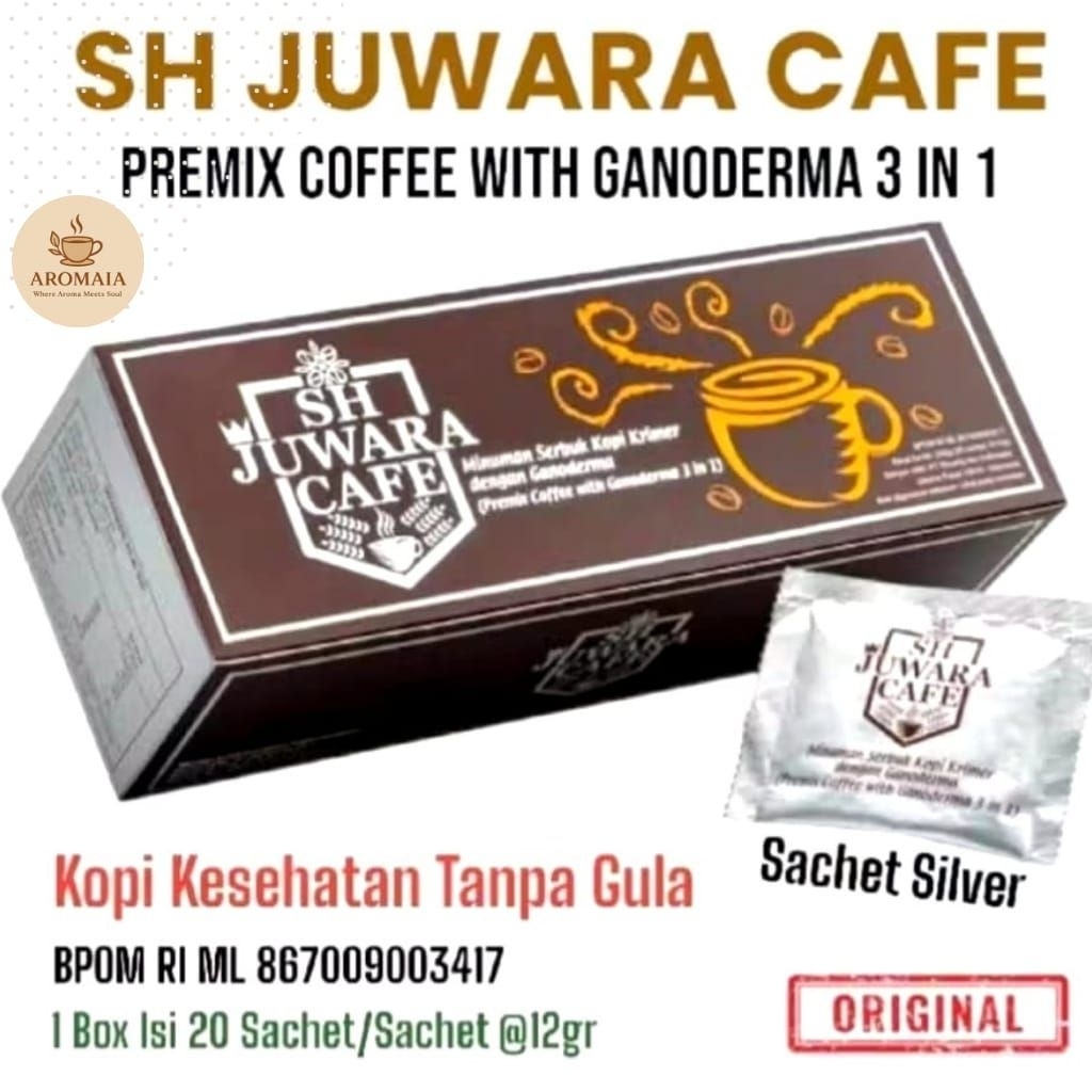 

Minuman Serbuk Kopi Krimer Dengan Ganoderma Juwara Cafe 12gr