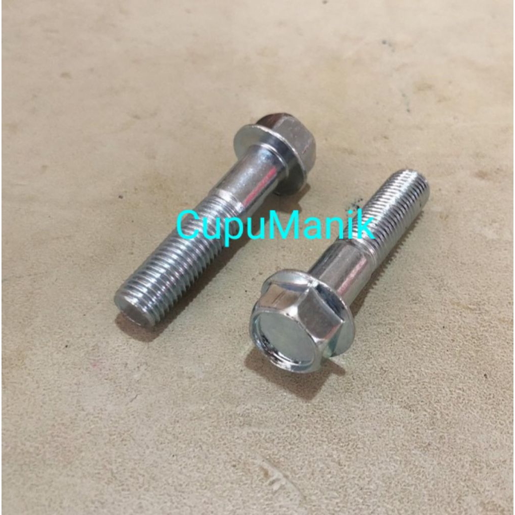 Baut Flange/Baut Flange bolt/Baut Stang/Baut Knalpot M10x45mm