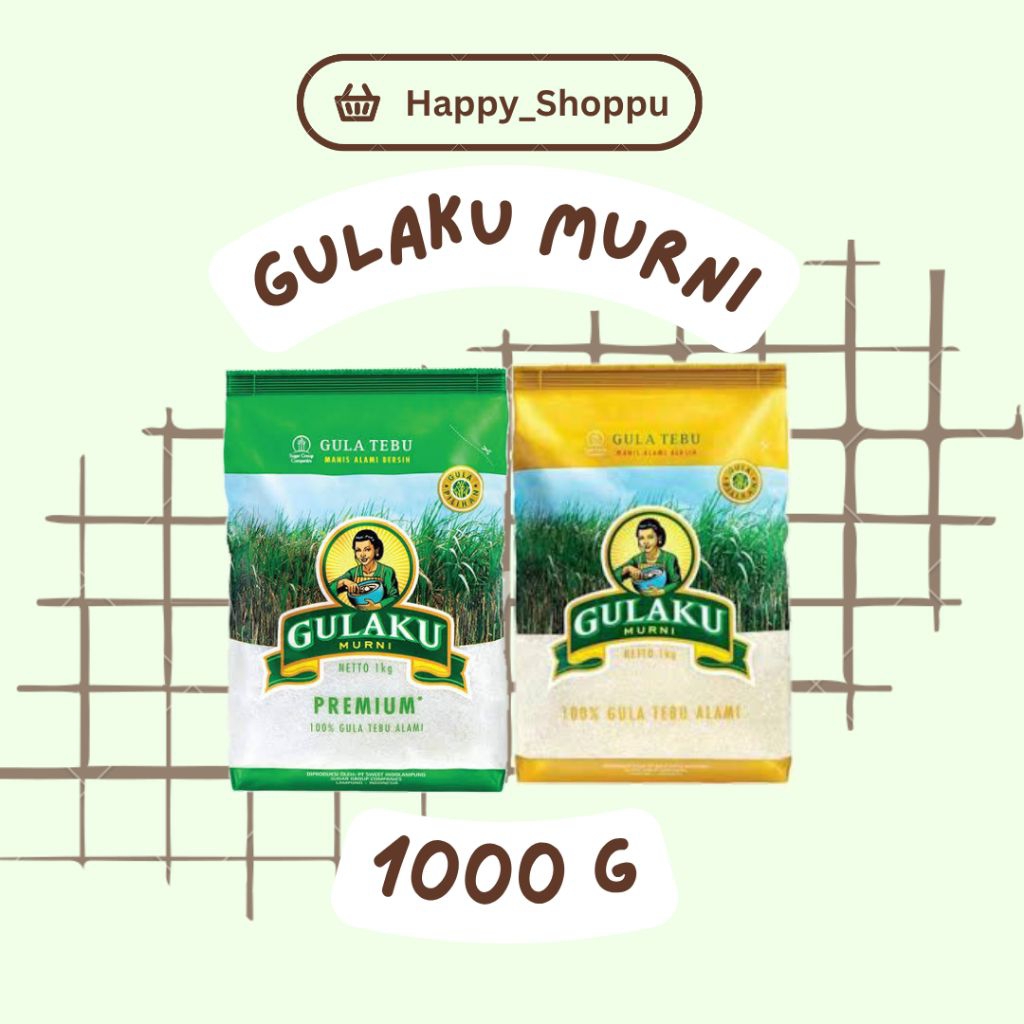 

Gulaku Murni Premium Tebu Asli Kuning Hijau 1kg