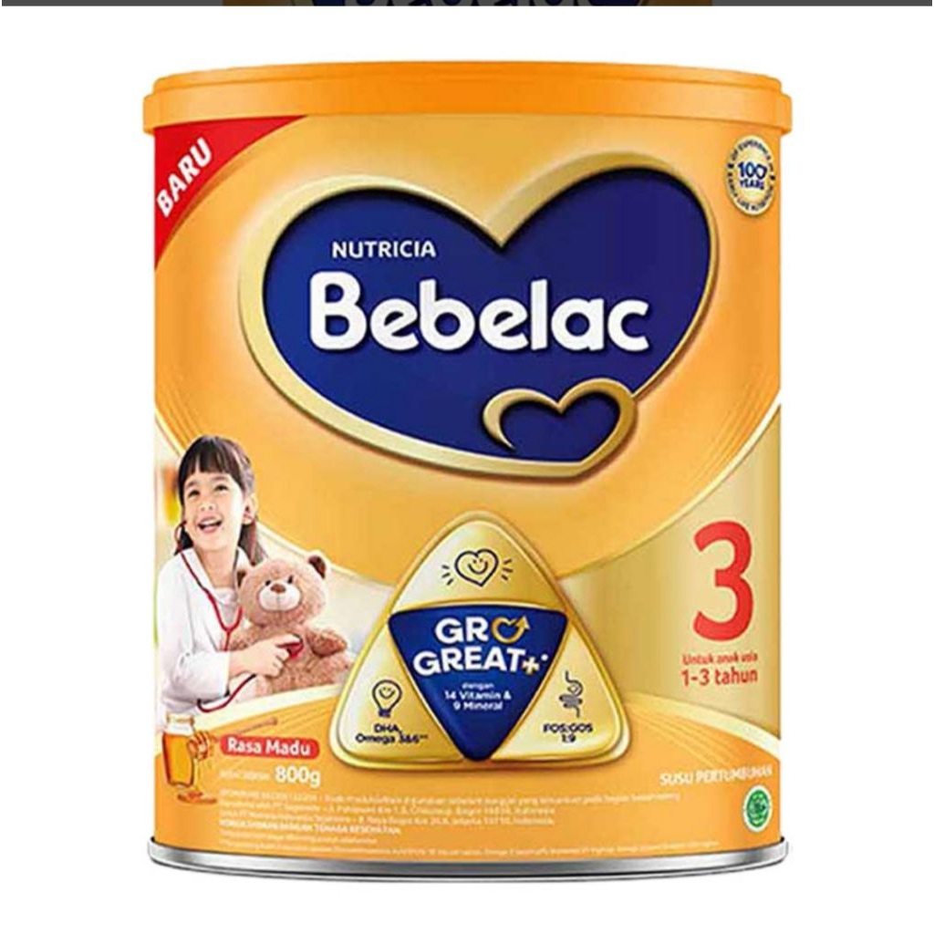 

Bebelac 3 GroGreat Susu Pertumbuhan Madu 800g Can