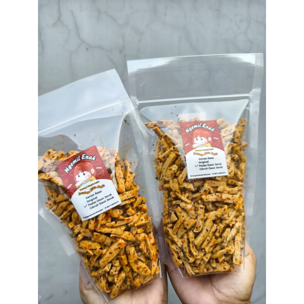 

Basreng Pedas Daun jeruk 250gr