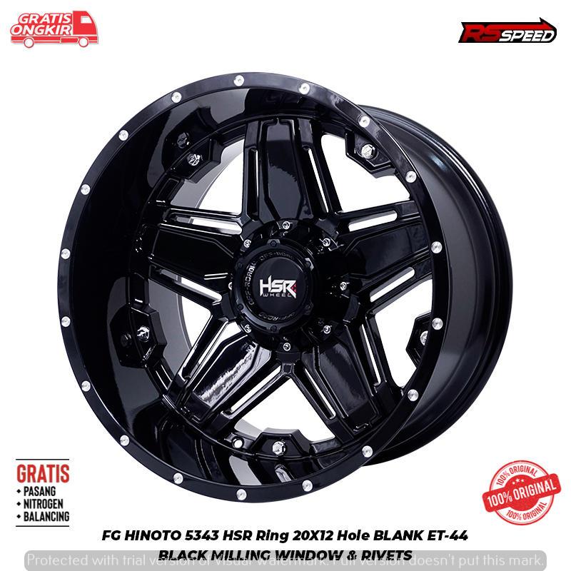 Velg offroad mobil jeel cherokee dodge rubicon R20 hsr fg hinoto lebar 12