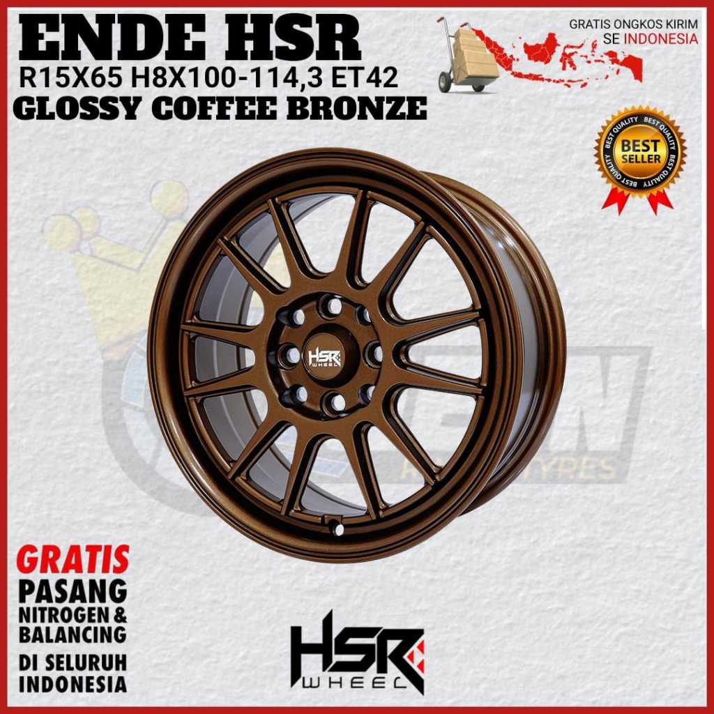 Velg Mobil R15 Hsr Ende Glossy bronze  Baru