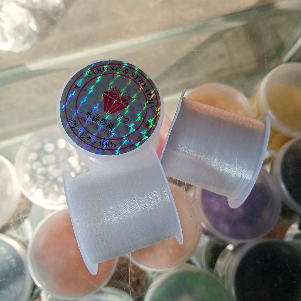 benang nilon payet/penjahit payet/benang nilo 1 gulung