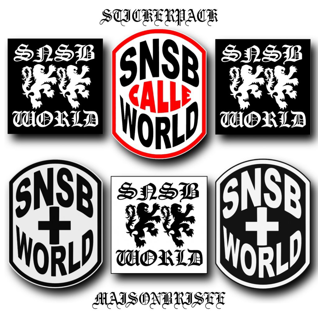 

STICKERPACK SNSB WORLD - STICKER BUNDLE - STICKER CALLE×SNSB [ ISI 5PCS]