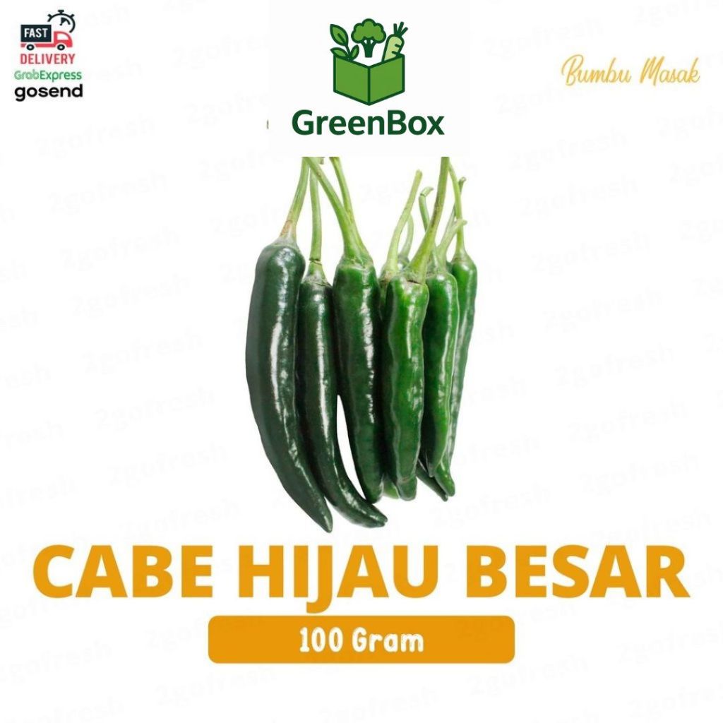 

Lombok/ Cabai/ Cabe Hijau Besar Fresh - Bumbu Sayur Sayuran