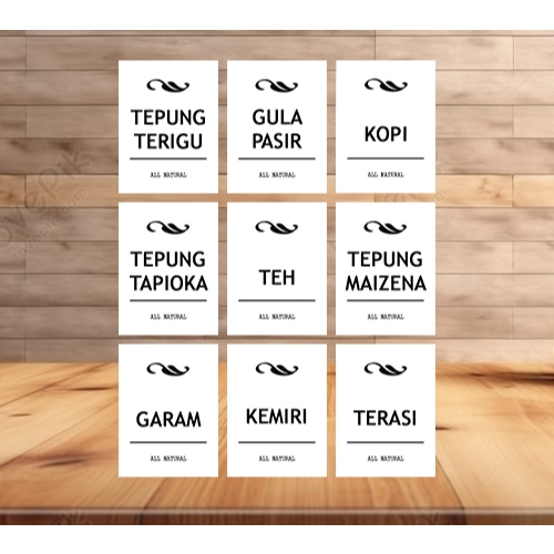 

STIKER LABEL NAMA BUMBU DAPUR UKURAN 8X6 CM STIKER GLOSSY